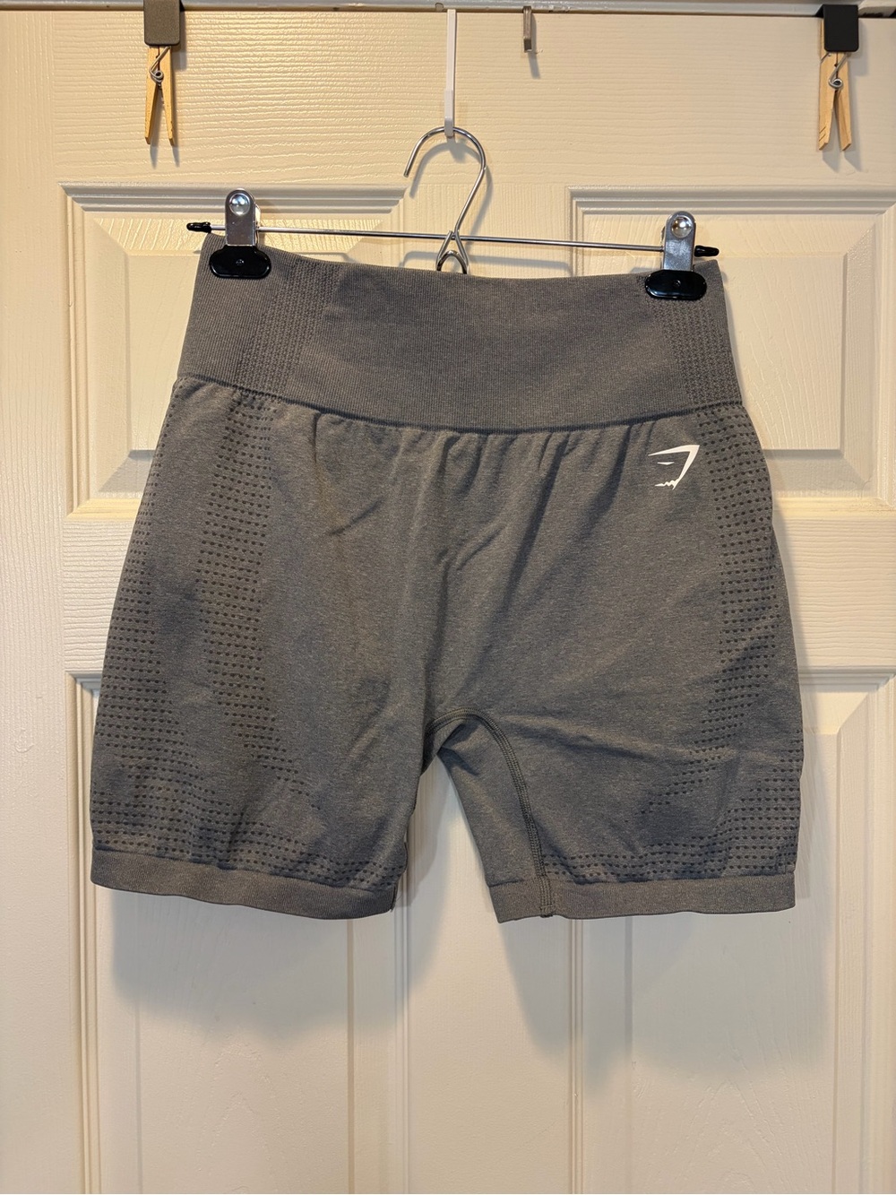 Gymshark Women’s Seamless Shorts 5in Inseam High Rise Grey Size Medium